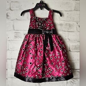 LOVE by Special Occasions Pink Party Dress 2T Sleeveless Tulle Bow Detail